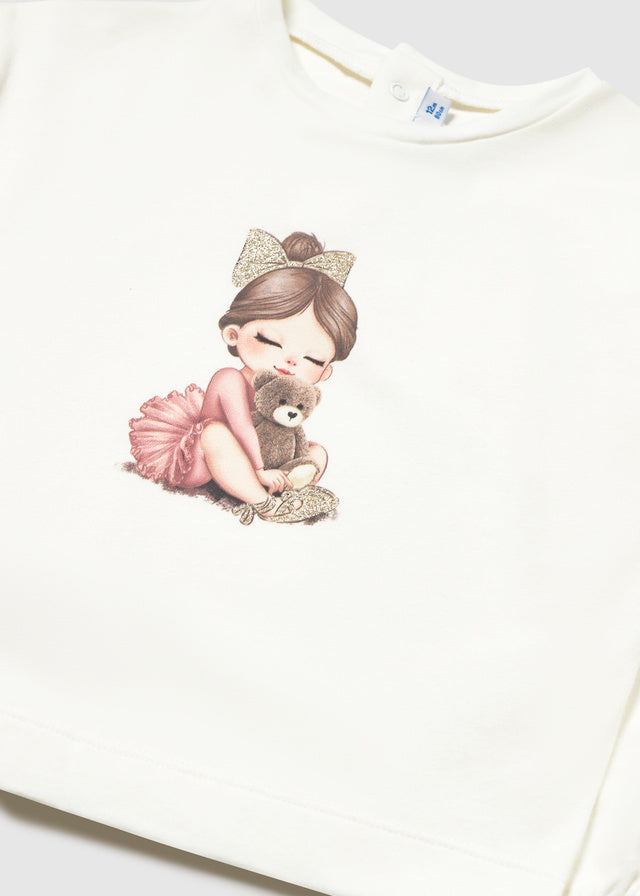 Mayoral Baby Girls Long Sleeve Graphic T-Shirt
