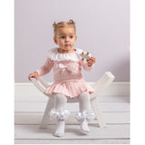 Caramelo Kids' pink pleated dress for baby girls.