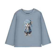 Mayoral Baby Boys Soft cotton long-sleeve tee featuring a playful tiger print.