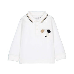 Mayoral Baby Boys Cream Polo Shirt