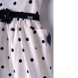 Ebita Polka Dot Dress with Belt