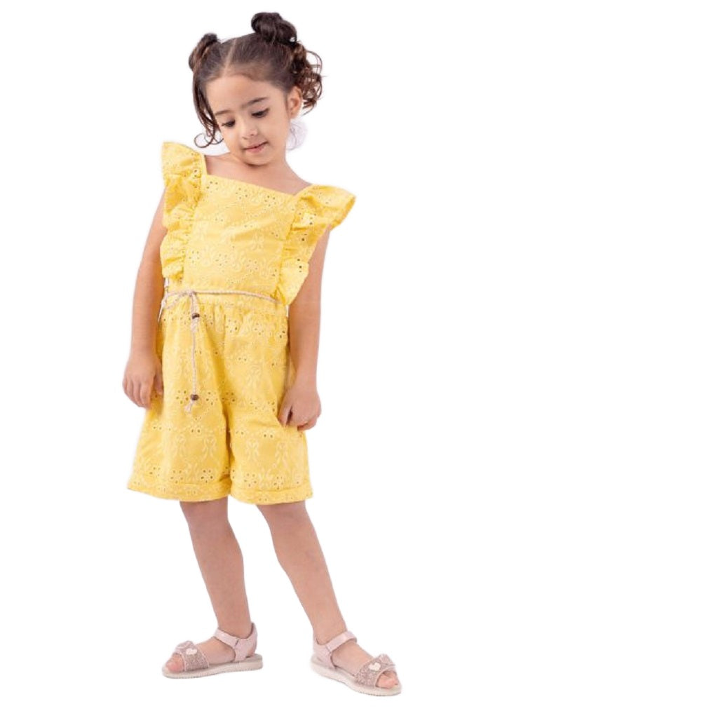 Girls Playsuit Yellow