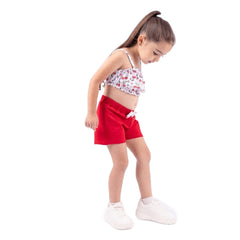 Girls Cherry Print Short Set