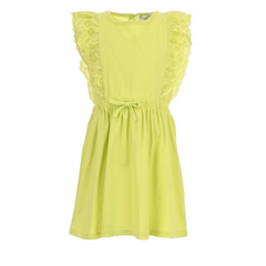 Girls Ruffle Dress Lime