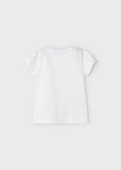 Girls Colour Expolsion T-Shirt Natural