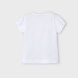 Girls Short Sleeved T-Shirt White Jade