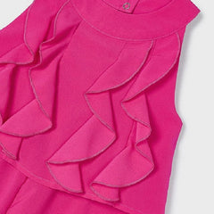 Girls Sophia Playsuit Fuchsia