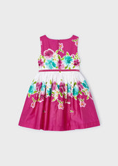 Mayoral Girls Floral Print Dress