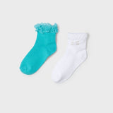 Mayoral Mini Girls 2 Socks Set Jade