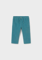 Mayoral Baby Boys Micro-Cord Trousers in soft blue