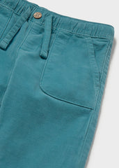 Mayoral Baby Boys Micro-Cord Trousers in soft blue