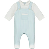FOX 2in1 emb stripe BFT Dungaree with pocket