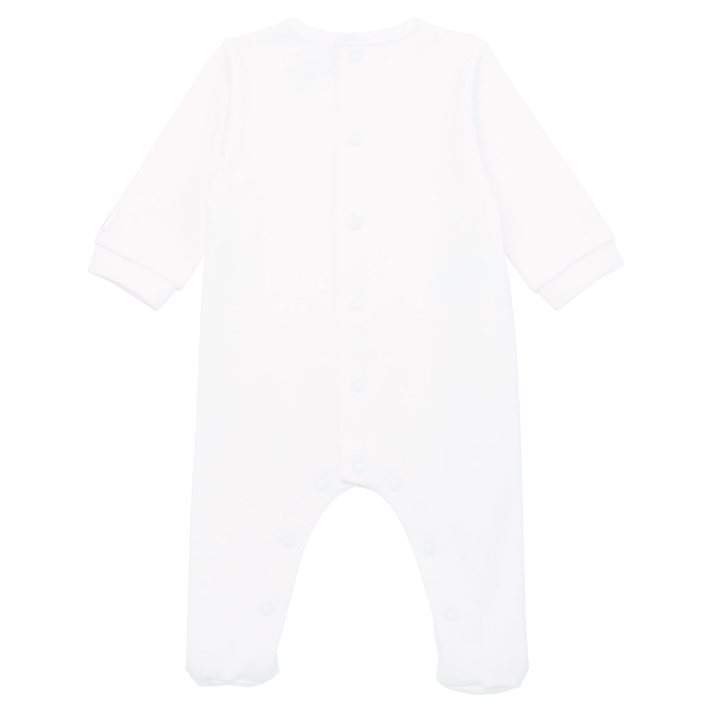 Baby Girls Babygrow & Hat White