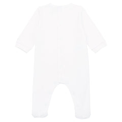 Baby Girls Babygrow & Hat White