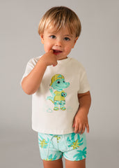Baby Boys Mayoral Swimsuit Set with T-Shirt