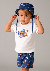 Baby Boys Mayoral Short Set & Hat
