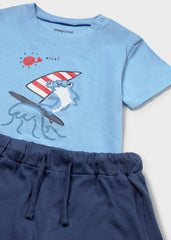 Baby Boys Mayoral Shorts Set Ocean