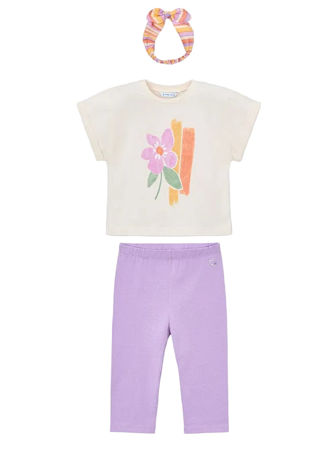 Mayoral Girls T-Shirt Hairband Set