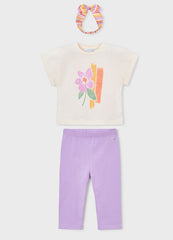 Girls Mayoral T-Shirt with Hairband Set