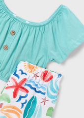 Girls Mayoral Top Long Trousers