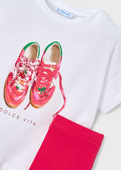 Girls Mayoral Short Leggings Set