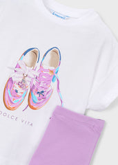 Girls Mayoral Short Leggings Set