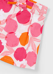 Mayoral Girls Top with Patteren Skorts