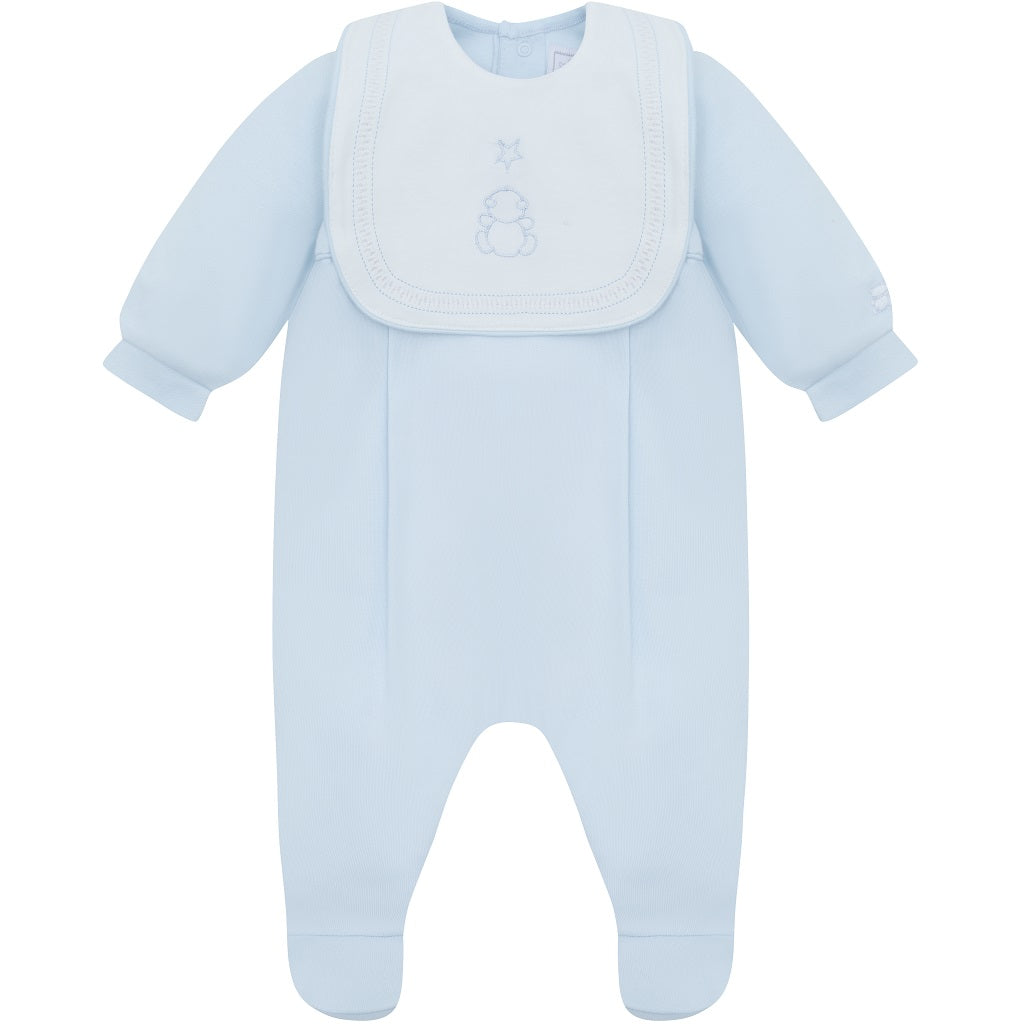 EMILE et ROSE This lovely baby boys’ babygrow represents traditional, yet practical, baby clothes at its best