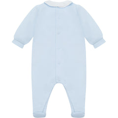 EMILE et ROSE This lovely baby boys’ babygrow represents traditional, yet practical, baby clothes at its best