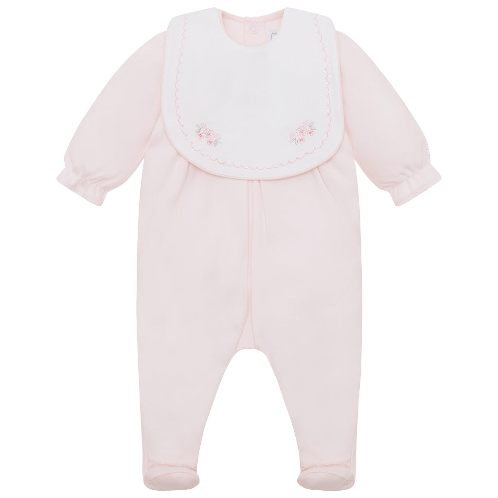 EMILE et ROSE This lovely baby girls’ babygrow represents traditional, yet practical, baby clothing at its best