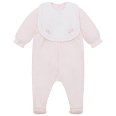 EMILE et ROSE This lovely baby girls’ babygrow represents traditional, yet practical, baby clothing at its best