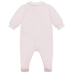 EMILE et ROSE This lovely baby girls’ babygrow represents traditional, yet practical, baby clothing at its best
