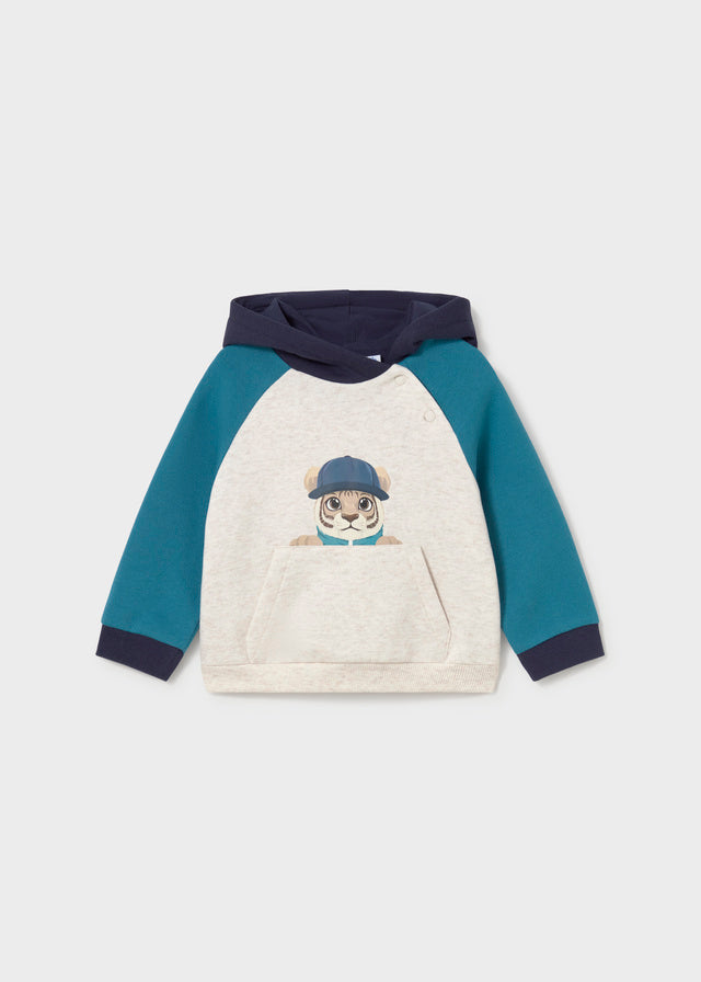 MAYORAL Baby Boys Hoodie with 2 Pair Trousers, Combined Tracksuit. Blue
