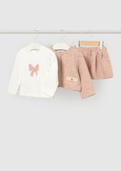 Mayoral Baby Girls Tweed Knit Skirt Set