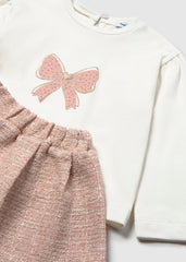 Mayoral Baby Girls Tweed Knit Skirt Set