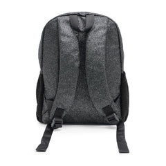 CARAMELO BTS Glitter Backpack & Pencil Case Black