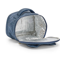 CARAMELO Glittler lunch Bag with Bow. Navy