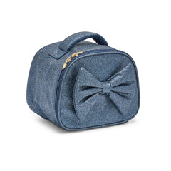 CARAMELO Glittler lunch Bag with Bow. Navy