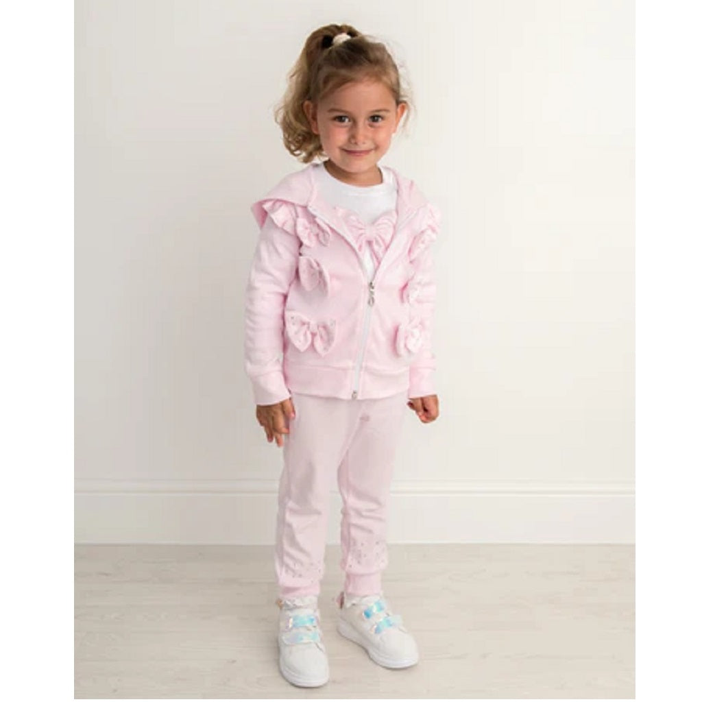 Caramelo Kids Diamante Bow 3 Piece Tracksuit