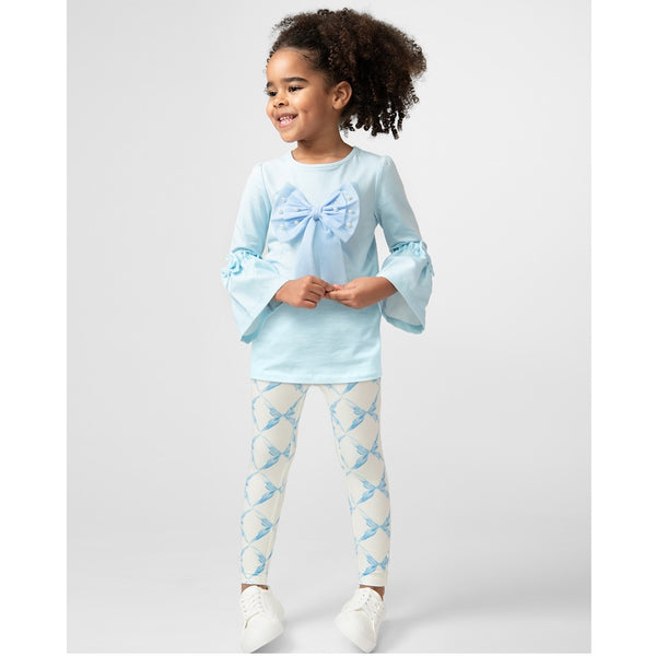 Girls Beautiful Bows Legging Set from Caramelo Kids.