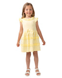 Caramelo Kids lemon-mazing tiered frill dress complete with a pretty bow!
