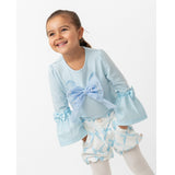 Beautiful Bows Scallop Short Set Sky Blue