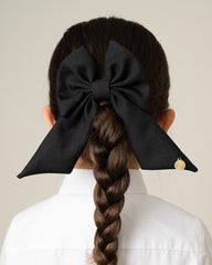 CARAMELO BTS School Hair Bow Clip Black