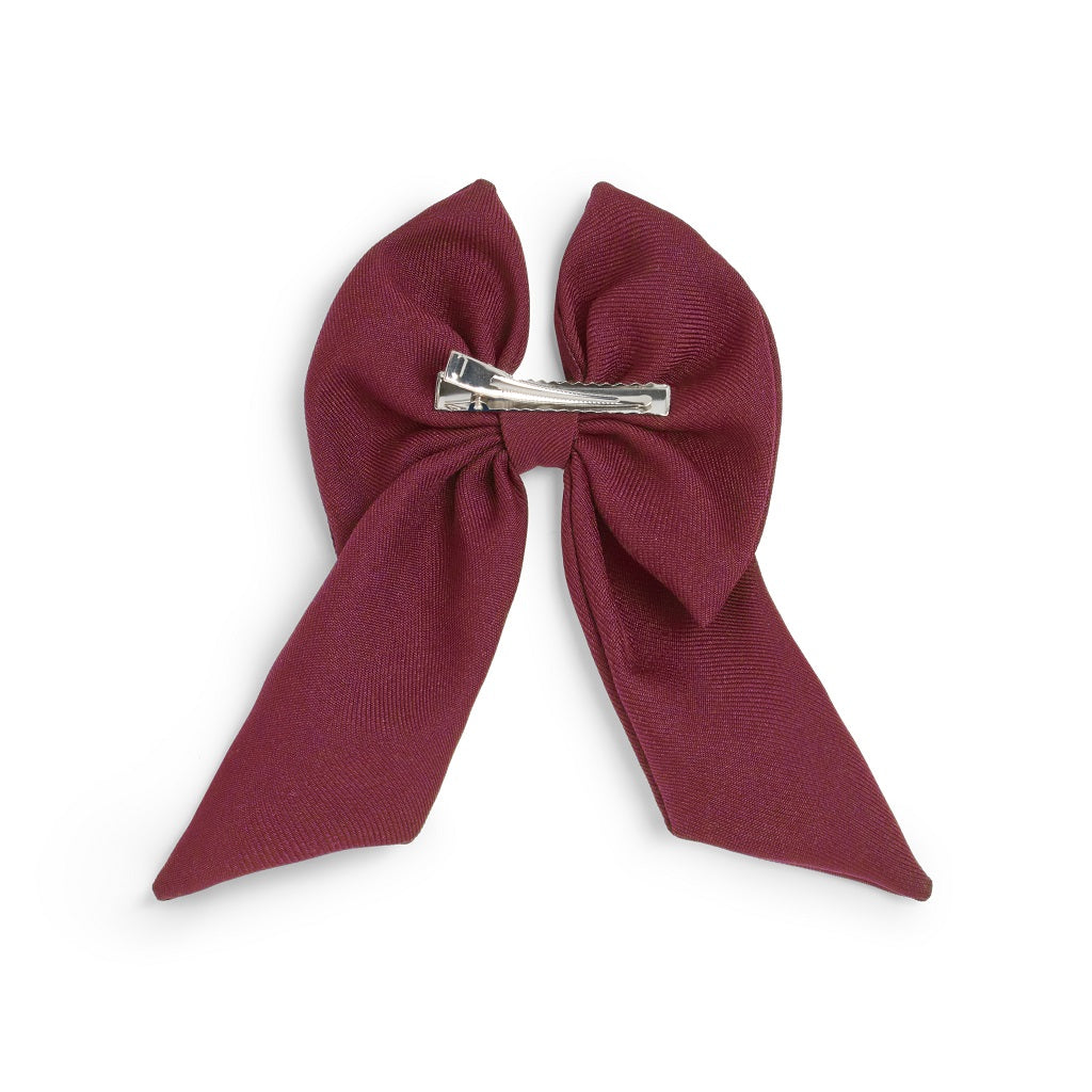 CARAMELO BTS School Hair Bow Clip Maroon