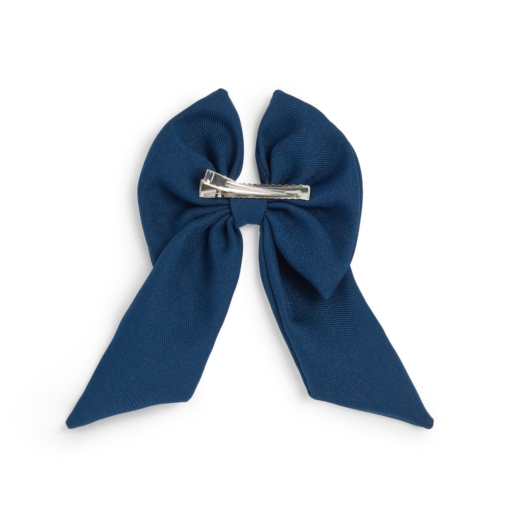CARAMELO BTS School Hair Bow Clip Navy