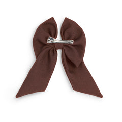 CARAMELO BTS School Hair Bow Clip Brown