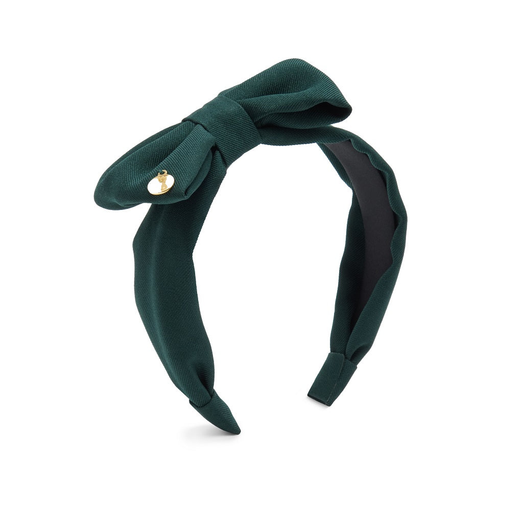 CARAMELO BTS School Bow Headband Bottle Green