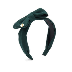 CARAMELO BTS School Bow Headband Bottle Green