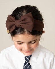 CARAMELO BTS School Bow Headband Brown