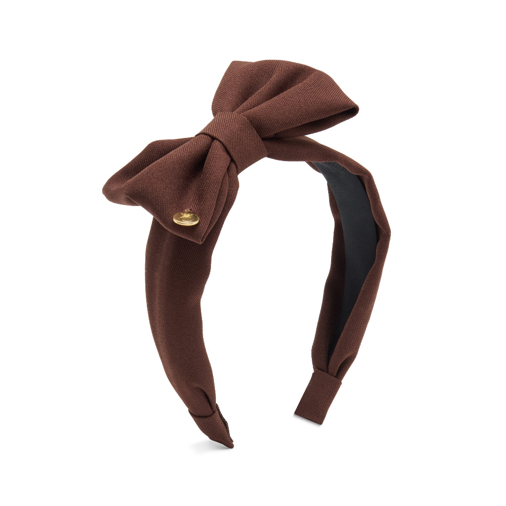 CARAMELO BTS School Bow Headband Brown